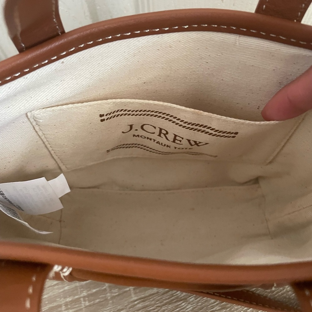 J.Crew Mini Montauk tote in leather - Picture 5 of 13